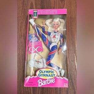 Vintage 1996 Barbie Olympic Gymnast Doll Mattel Atlanta Olympic Games